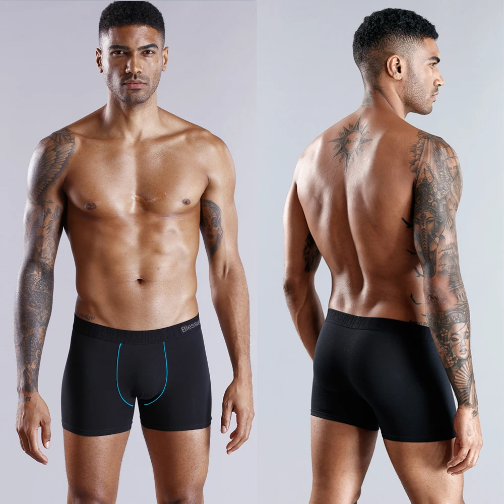 4Pcs Lot Boxers Man Underwear Cotton Boxer Shorts Men's Panties Sexy Underpants Male Boxershorts Set Mens Undrewear