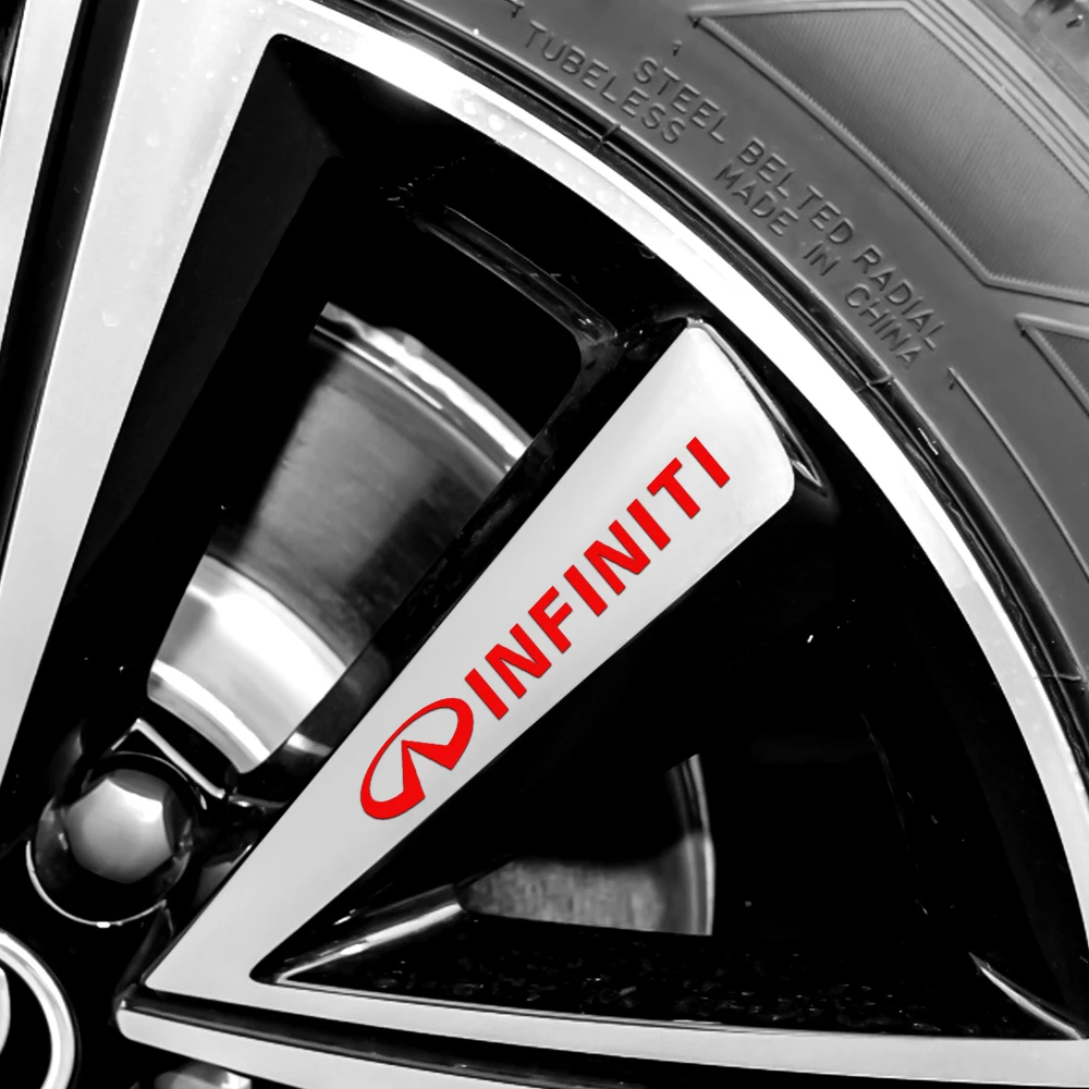 4 шт. автомобильные наклейки на обода Infiniti Q30 Q50 Q60 Q70 QX30 QX50 QX60 FX35 FX50 ESQ - купить по