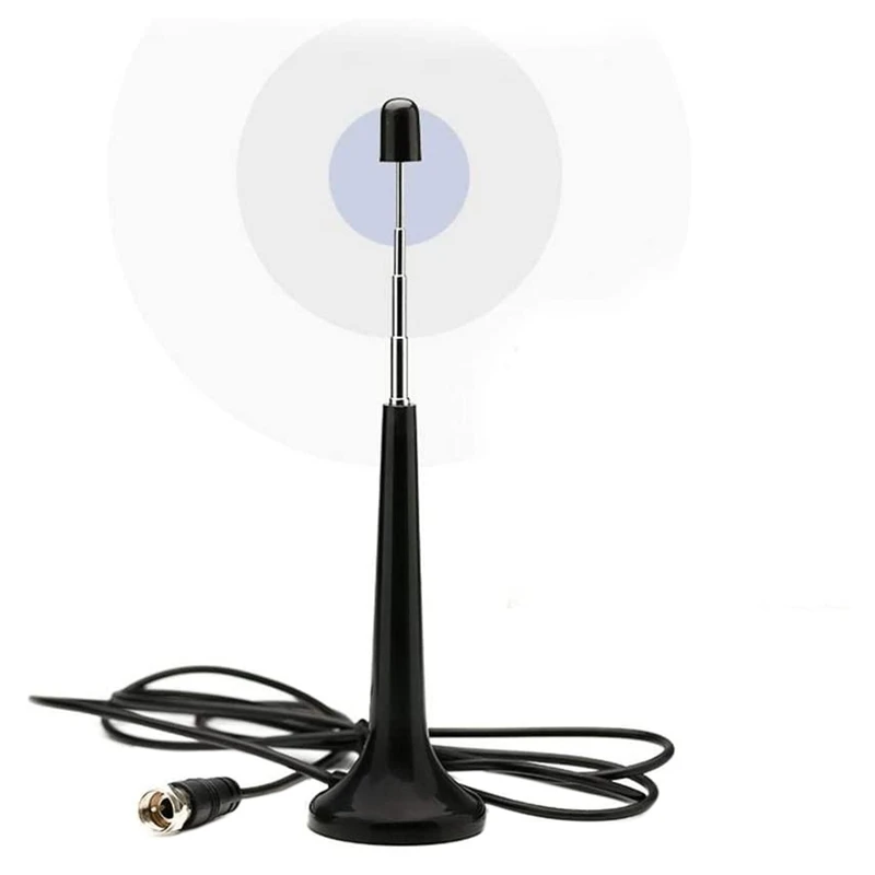 

72-868Mhz Radio TV FM DTMB Antenna Telescopic 15Dbi High Gain Antenna with F Male Connector