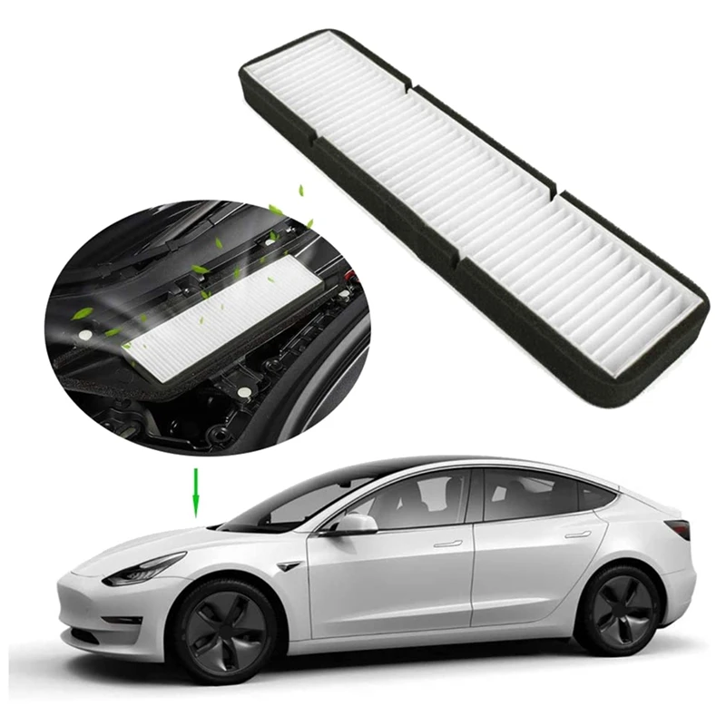 

2 шт., автомобильный фильтр для кондиционера Tesla Model 3