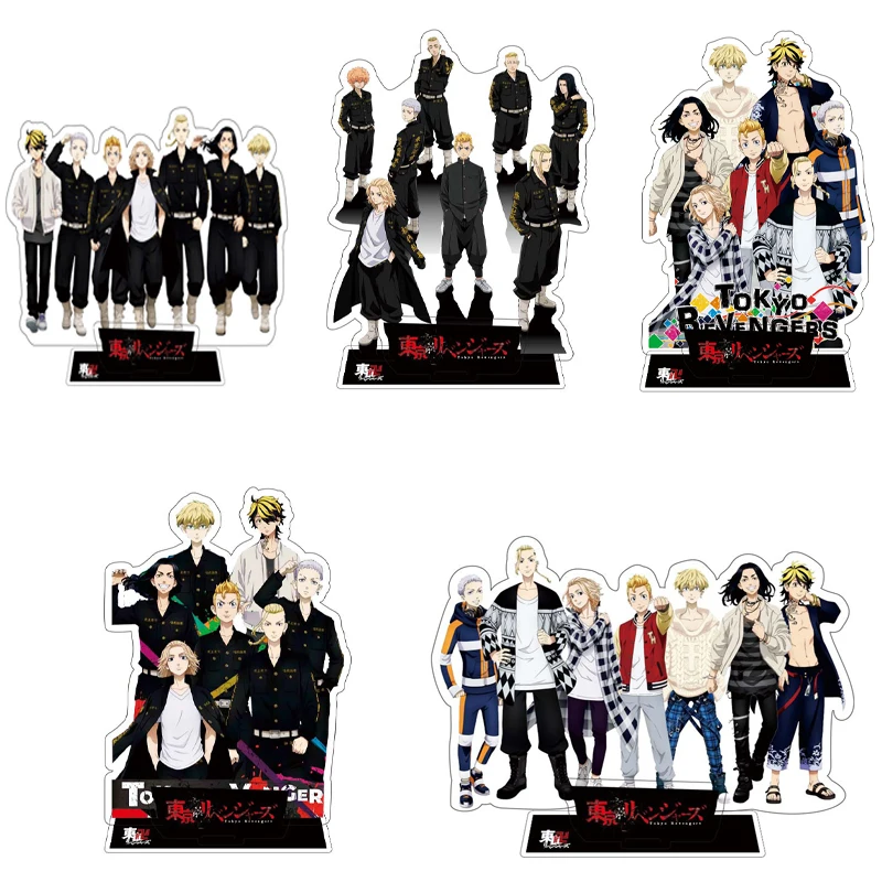 

10Pcs Anime Tokyo Revengers Figure Stand Model Cosplay Manjiro Ken Takemichi Hinata Plate Acrylic Figure Model Props Wholesale