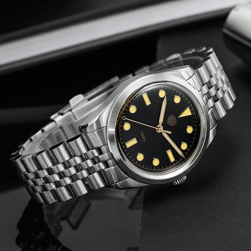 Watchdives WD1950S 36 мм Кварцевые часы C3 Super Luminous Bubble K1 Crystal VH31 Механизм 100 м