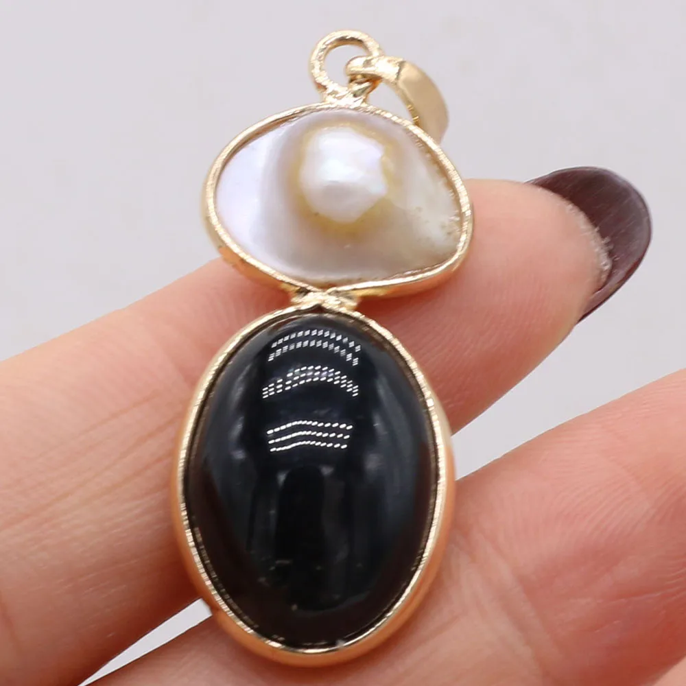 Оптовая продажа подвеска из ракушек и натурального камня агат Подвески для