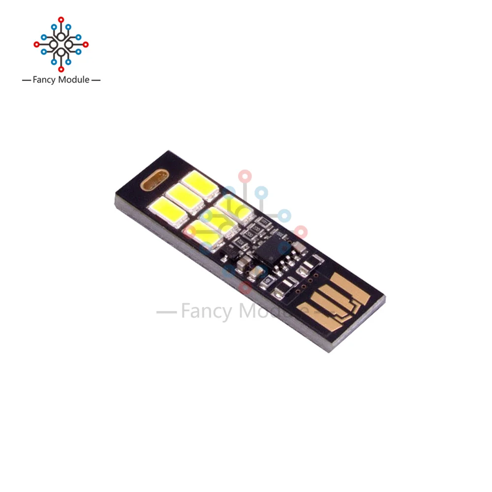 

Портативный Миниатюрный светодиодный светильник 5730 с USB, 5 В, сенсорный датчик, приглушаемый ночной Светильник для портативного зарядного у...