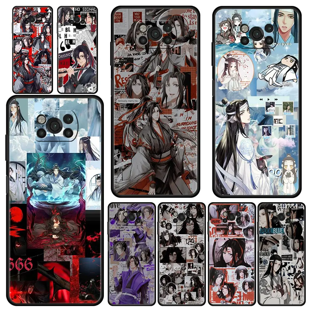 

MDZS Anime Mo Dao Zu Shi Phone Case For Xiaomi Poco X3 NFC M3 F3 F4 M4 X4 Mi Note 12T 12 Pro 10 11 Lite 10T 5G 11T 9T 11i Cover