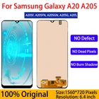 Оригинальный AMOLED дисплей 6,4 дюйма для Samsung Galaxy A20 A205 SM-A205F, сменный ЖК-экран для Samsung A20 A205 A205F, ЖК-дисплей