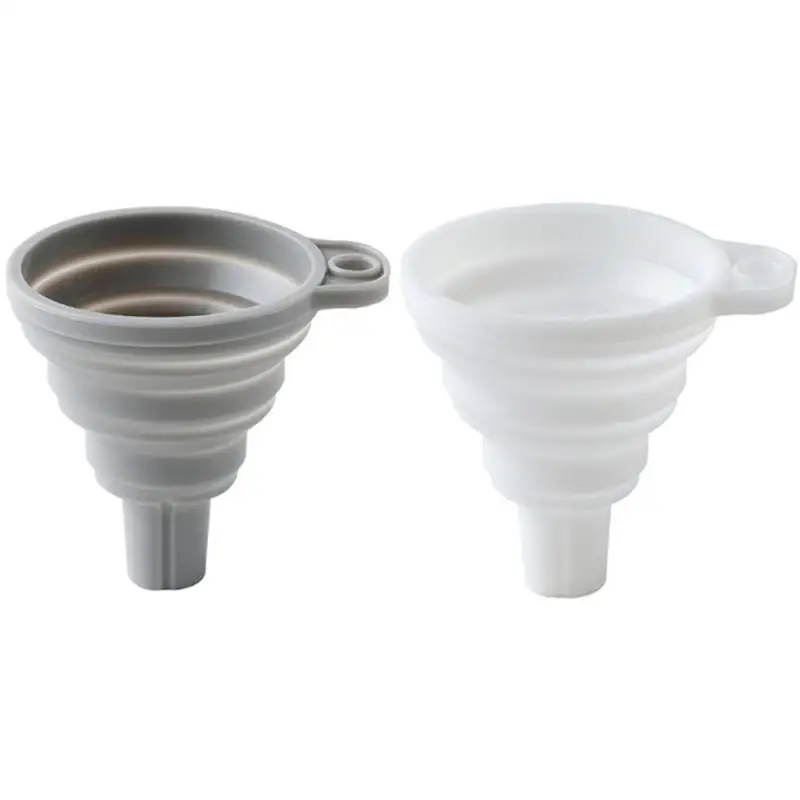 

Кухонная Домашняя мини Пищевая силиконовая складная телескопическая воронка, кухонные инструменты для готовки, кухонный гаджет