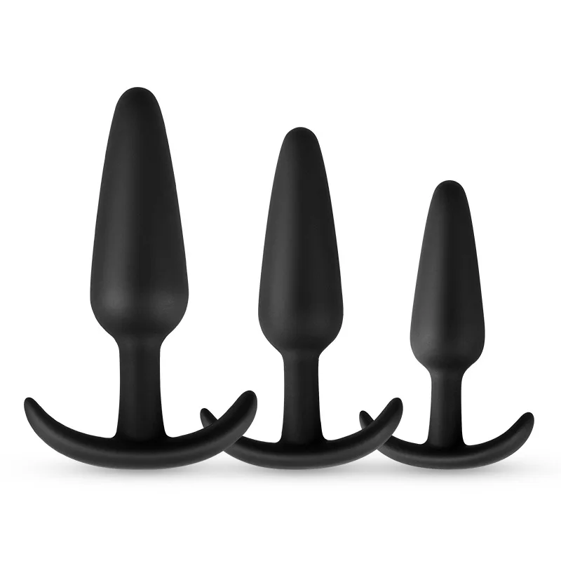 Силиконовая Анальная пробка 3 размера Анальная пробка унисекс секс-пробка взрослые игрушки для мужчин/женщин мужской анальный тренажер про...