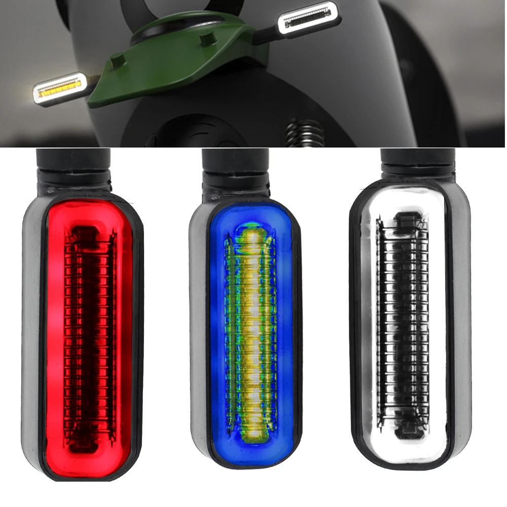 Универсальные Указатели Поворота Для Мотоцикла 2-в-1 С Задней Мигалкой 12