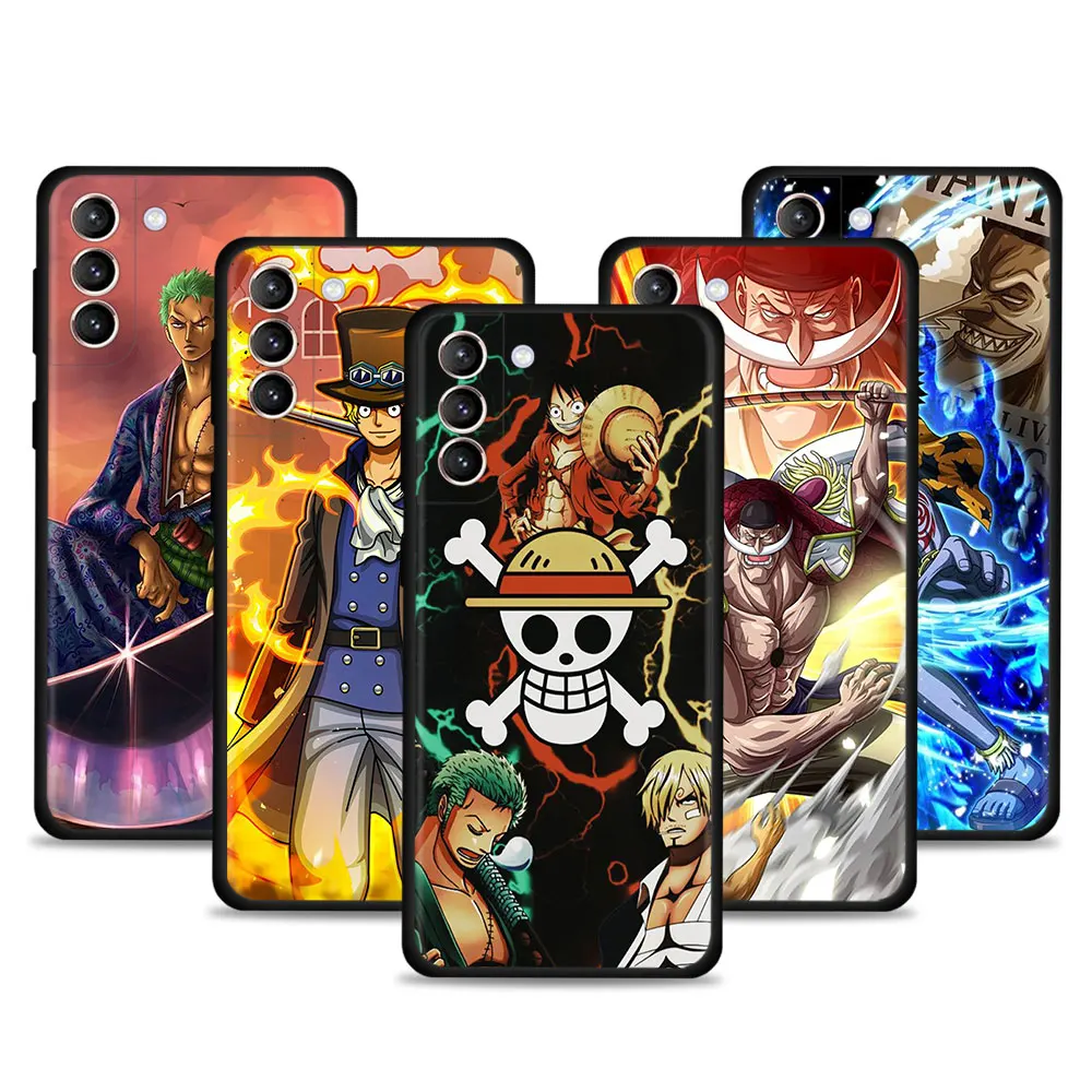 

One Piece Luffy Japan Comic Phone Case For Samsung Galaxy S21 S20 FE Cover S22 S21 S20 Ultra S10 S9 S8 Plus Note 20Ultra Funda