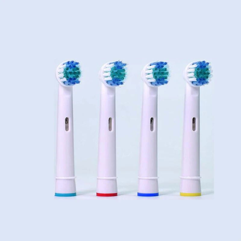 

New 4pcs/Set Electric Toothbrush Heads SB-17A Replacement Soft-bristled POM 4 Colors for 3D Dual Clean Precision Tongue Cleaner