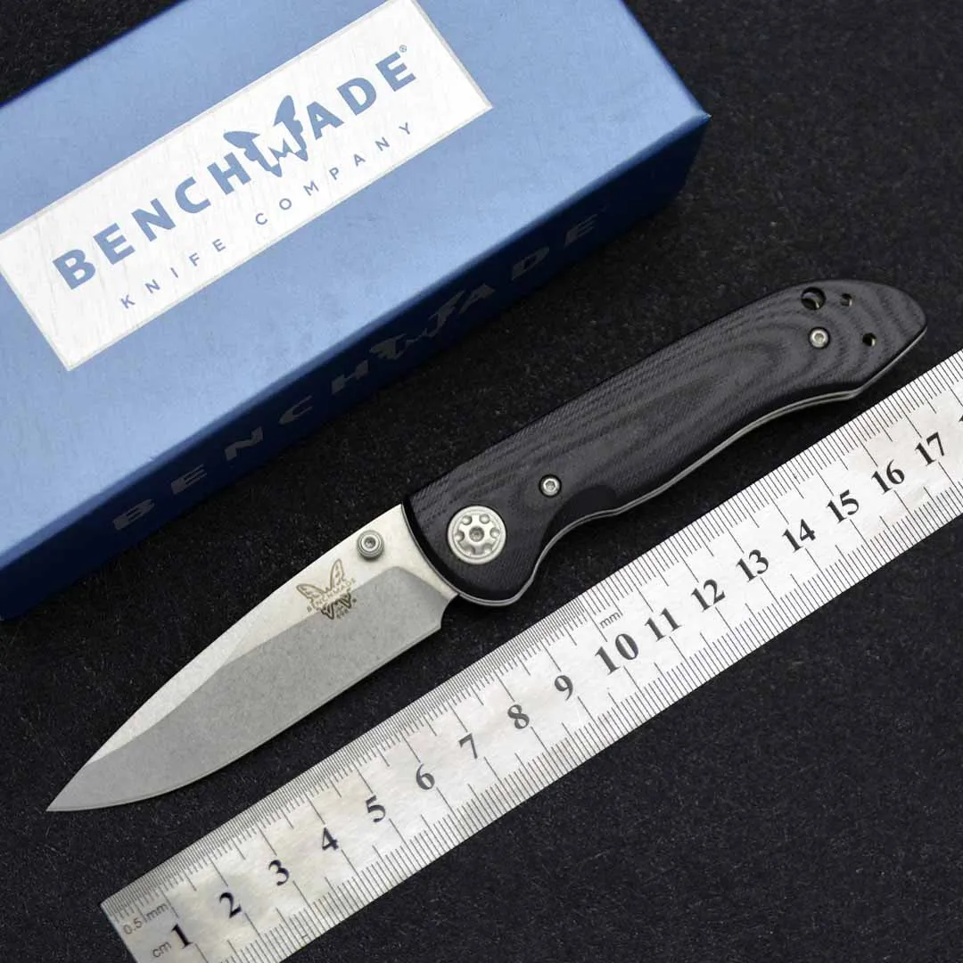 

High Hardness Outdoor Military Folding Knife Benchmade 698 440C Blade Portable Pocket Knives Saber EDC Self-defense Tool
