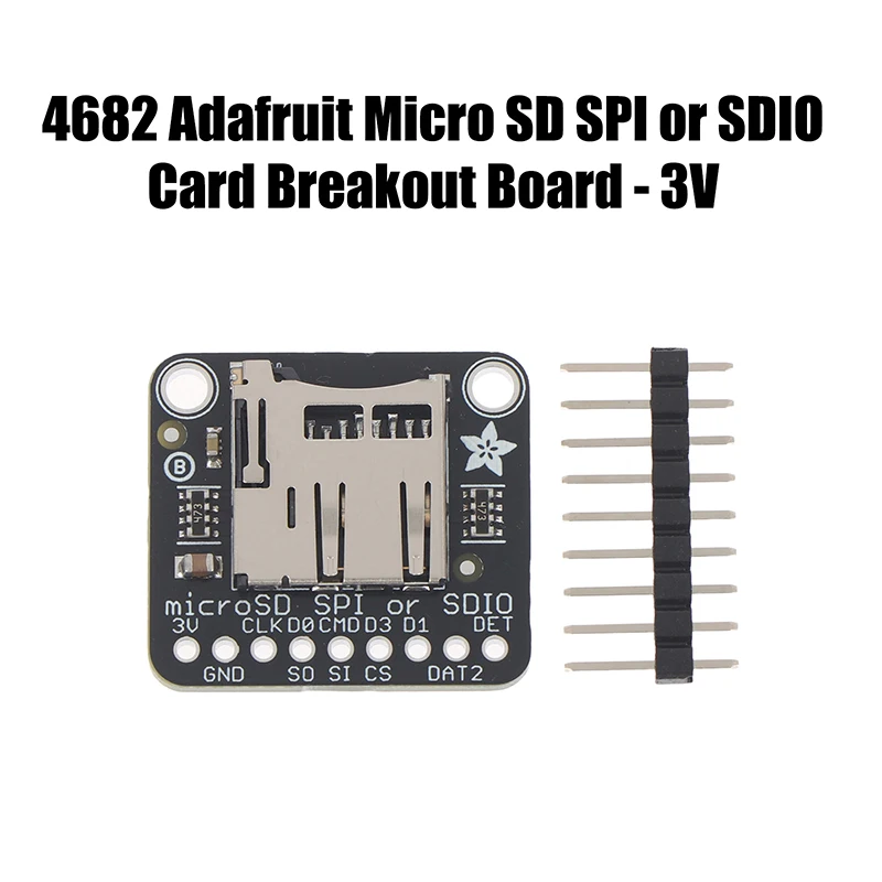 Фото 1 шт. 3V черная плата-адаптер Adafruit SPI или SDIO (модуль расширения) 4682 №5