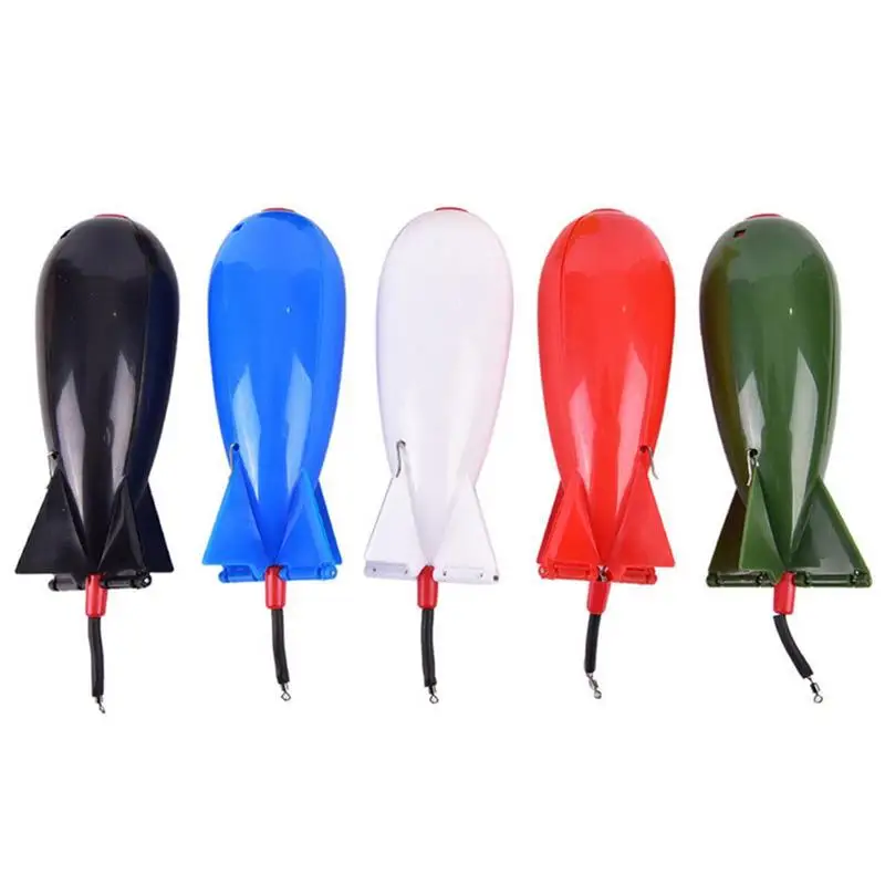 

Long Shot Fishing Bait Feeder Carp Fishing Feeder With Rocket Shape Bombs Float Lure Bait Holder Container Spomb Pellet Feeders