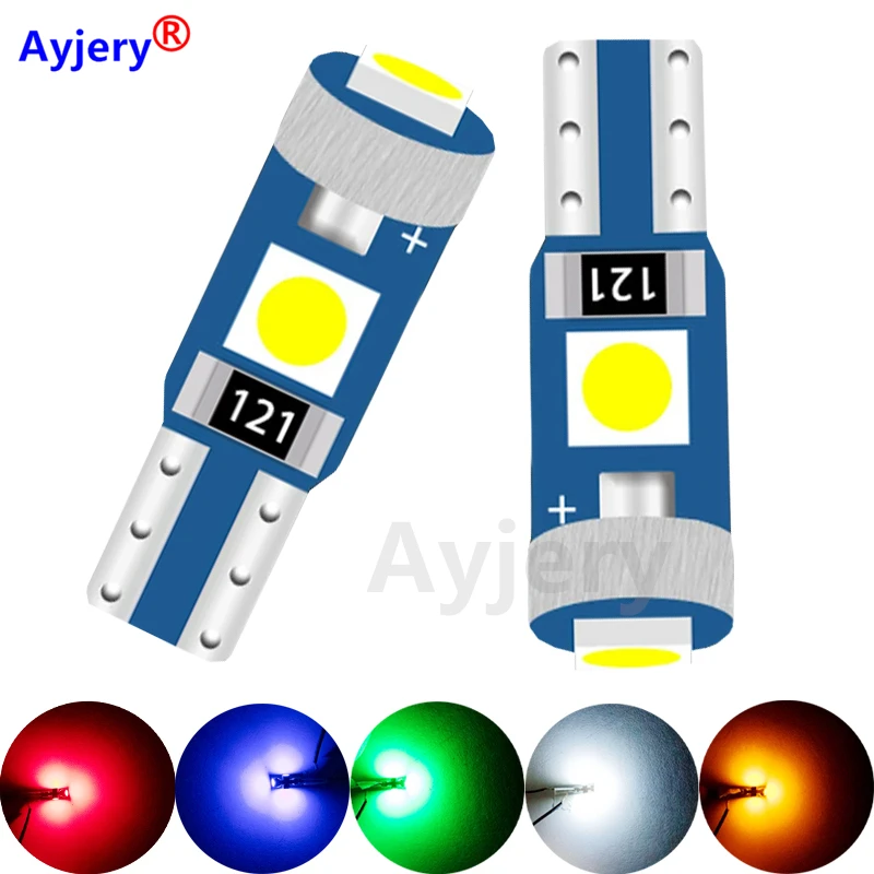 

AYJERY 1000 шт. T5 W1.2W W3W 74 86 сверхъяркая 3030 3 SMD фотолампа Автомобильная боковая танкетка приборная панель приборный инструмент интерьер автомобиля
