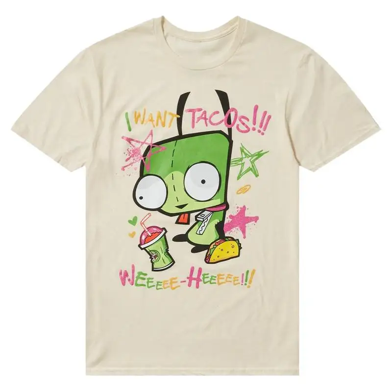 Фото Забавная футболка Invader Zim GIR I Want Tacos S-5XL №1