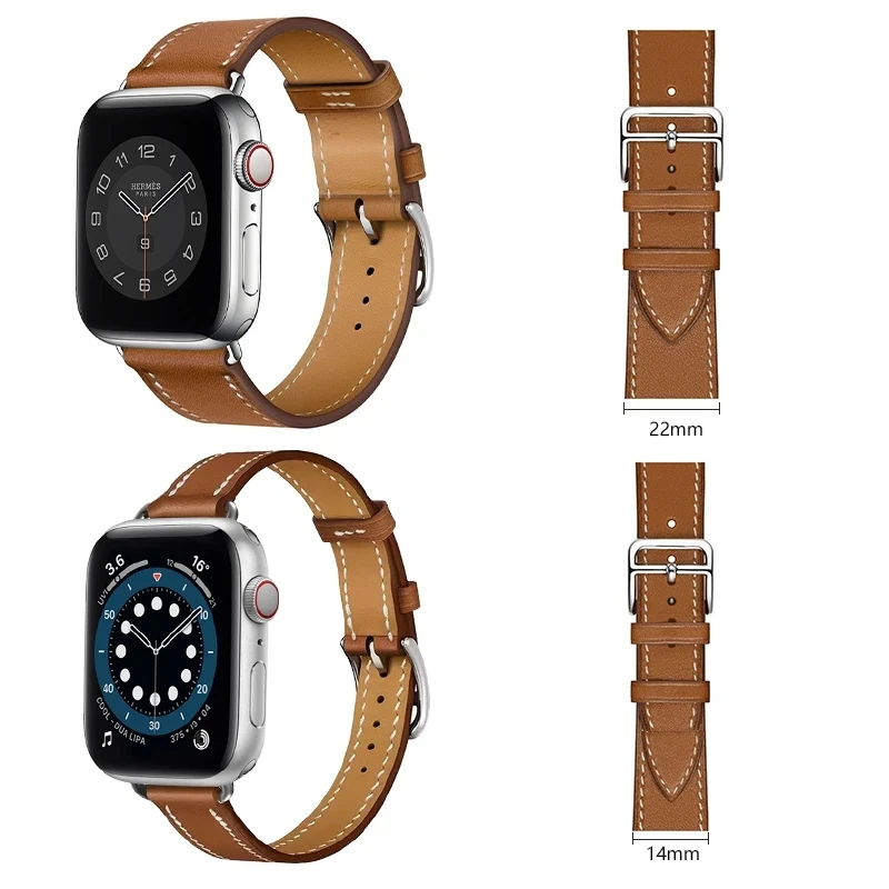 Real Leather Single Tour for iWatch Band Ultra 49mm Business Sports loop on Apple Smart Watch SE Strap 40mm 45 44mm Series 87654