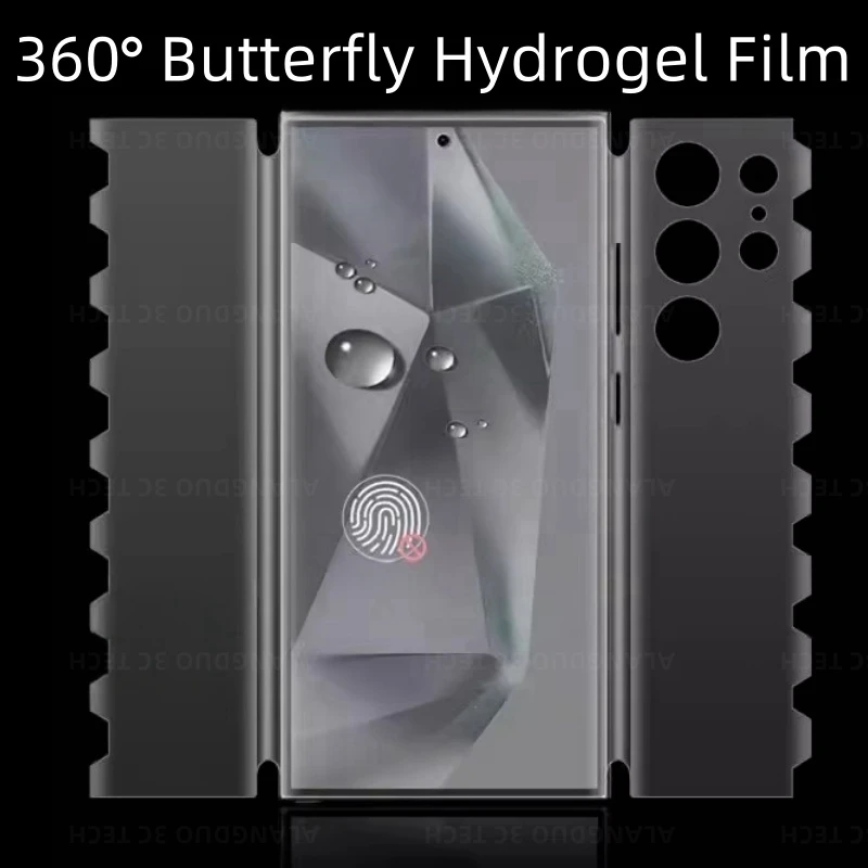 Матовая защитная пленка для экрана Samsung Galaxy S24 Ultra s24+ S23 Plus S22 ultra 360 ° Гидрогелевая