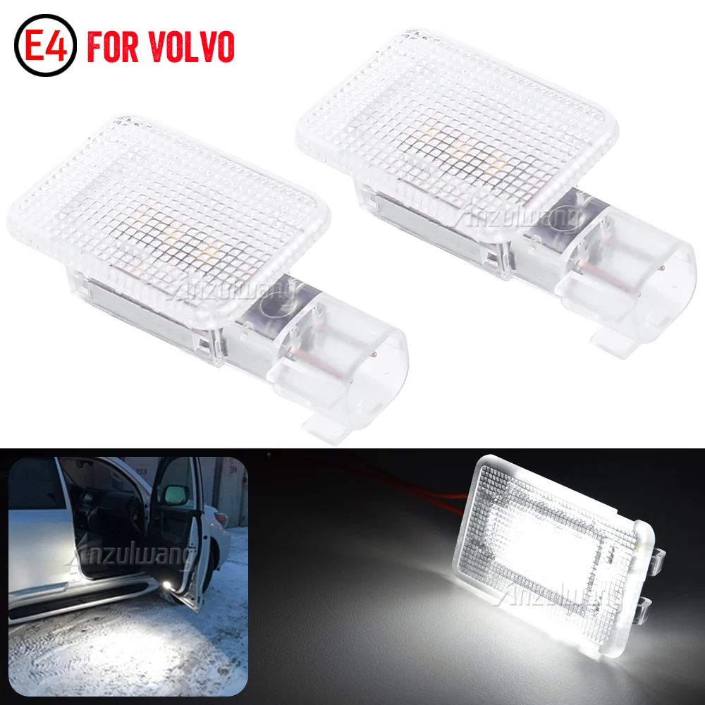 

2x белые светодиодные лампы Footwell для ящика для перчаток для Volvo S60 V60 XC60 C30 C70 V50 S40 30722729 2459993 1286346