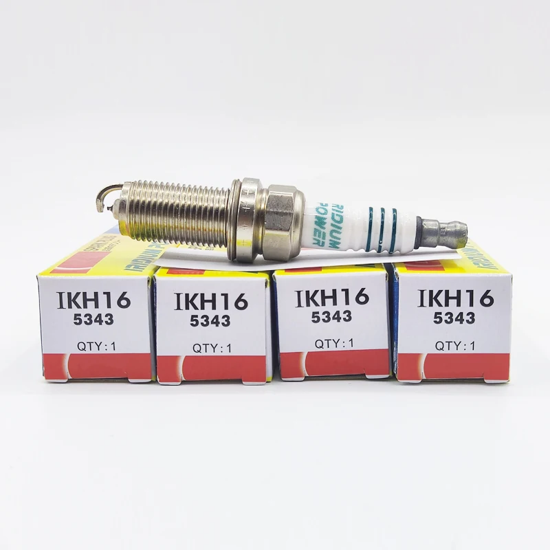 

4pcs IKH16 5343 Iridium Spark Plugs For Toyota Hyundai Kia Nissan Infiniti Highlander Dodge Chrysler IKH16-5343 Car Accessories