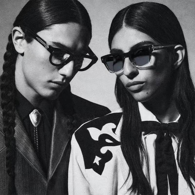 Толстые ацетатные солнцезащитные очки для мужчин и женщин высокое качество