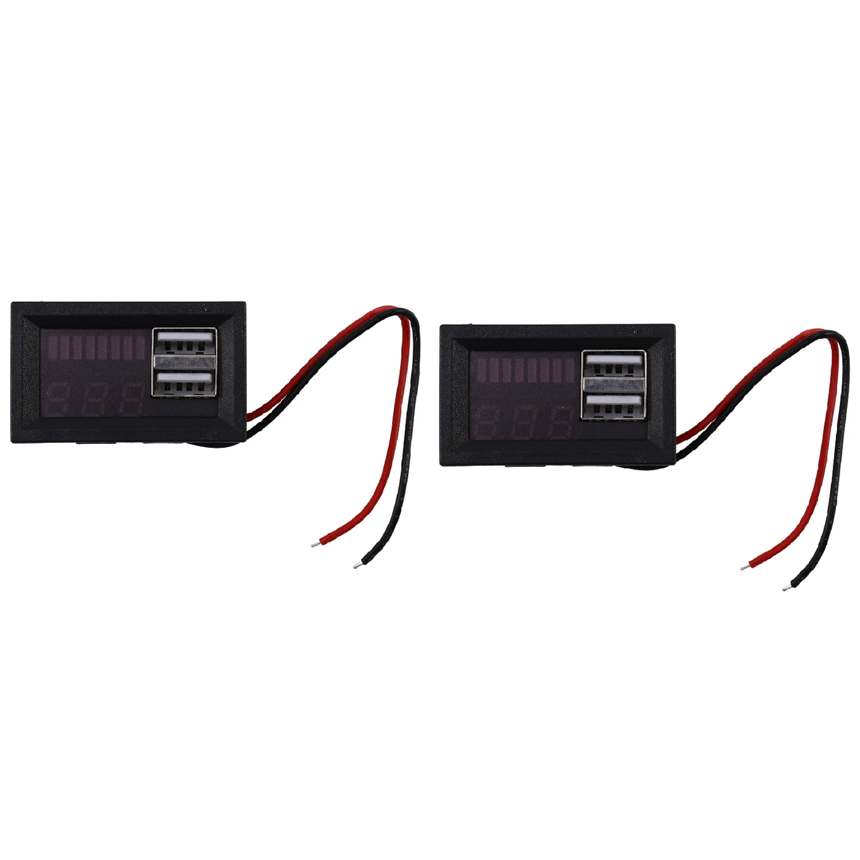 

2 шт., автомобильный вольтметр, 12 В, Usb, 5 В, 2 А