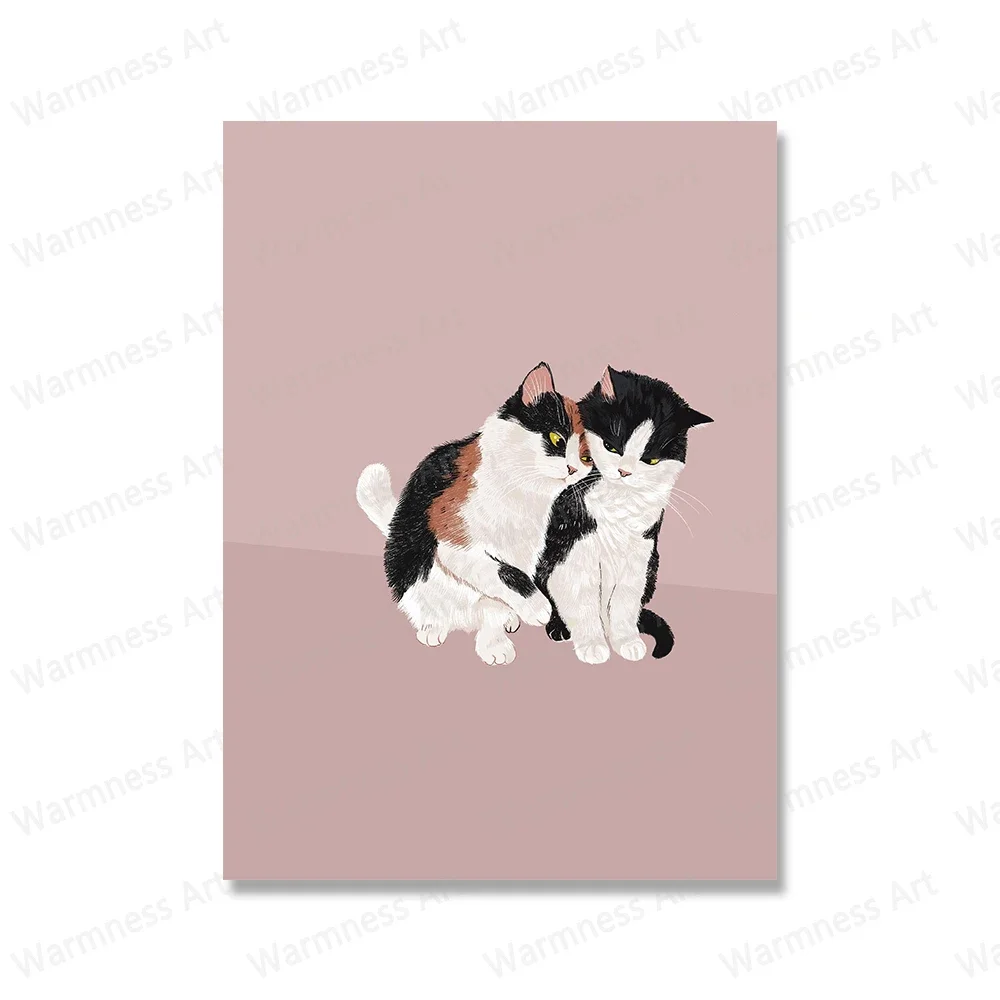 

Картина на холсте JKPICTURE "Кот с пиццей", скандинавский стиль