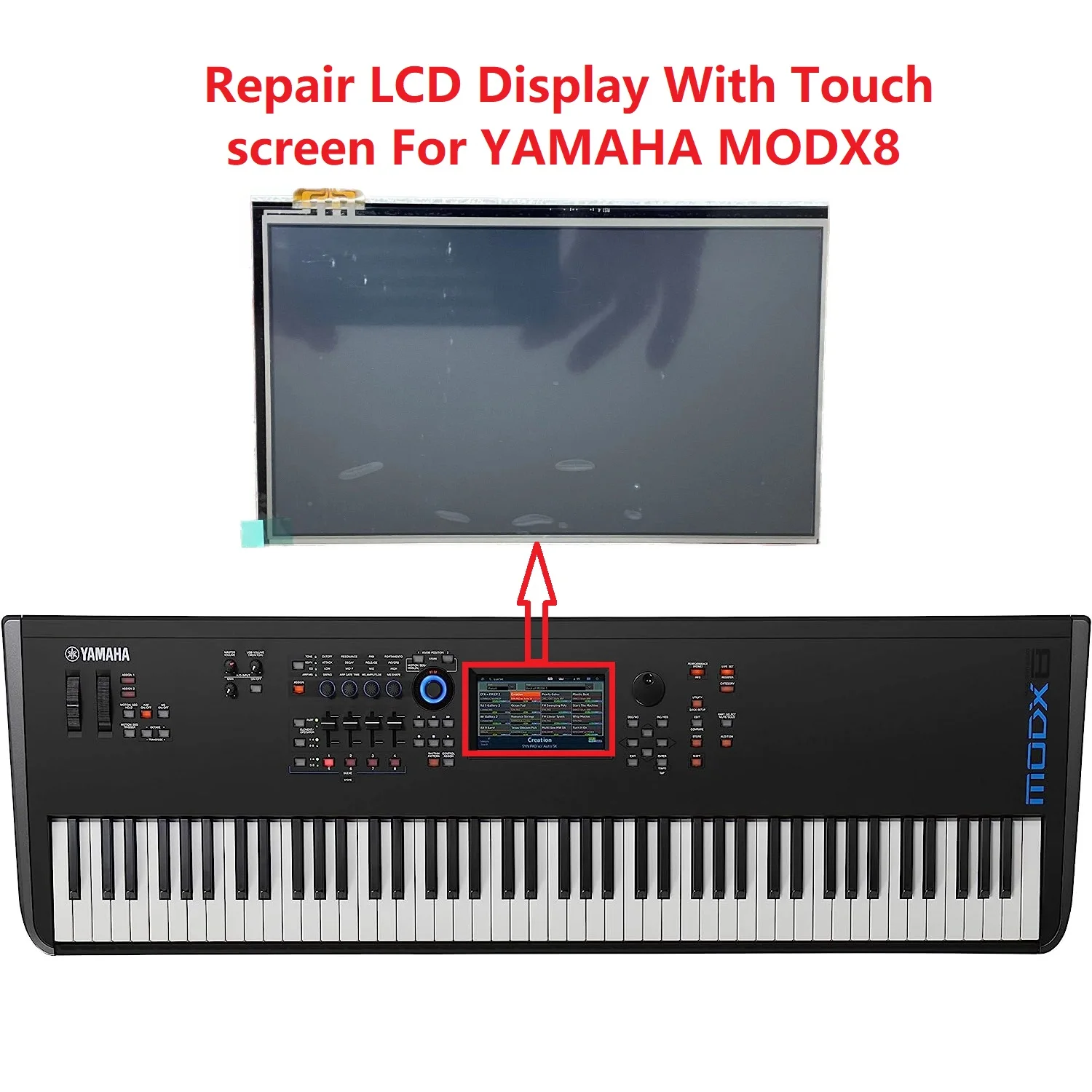 Original LCD Display With Touch screen Digitizer For Yamaha 