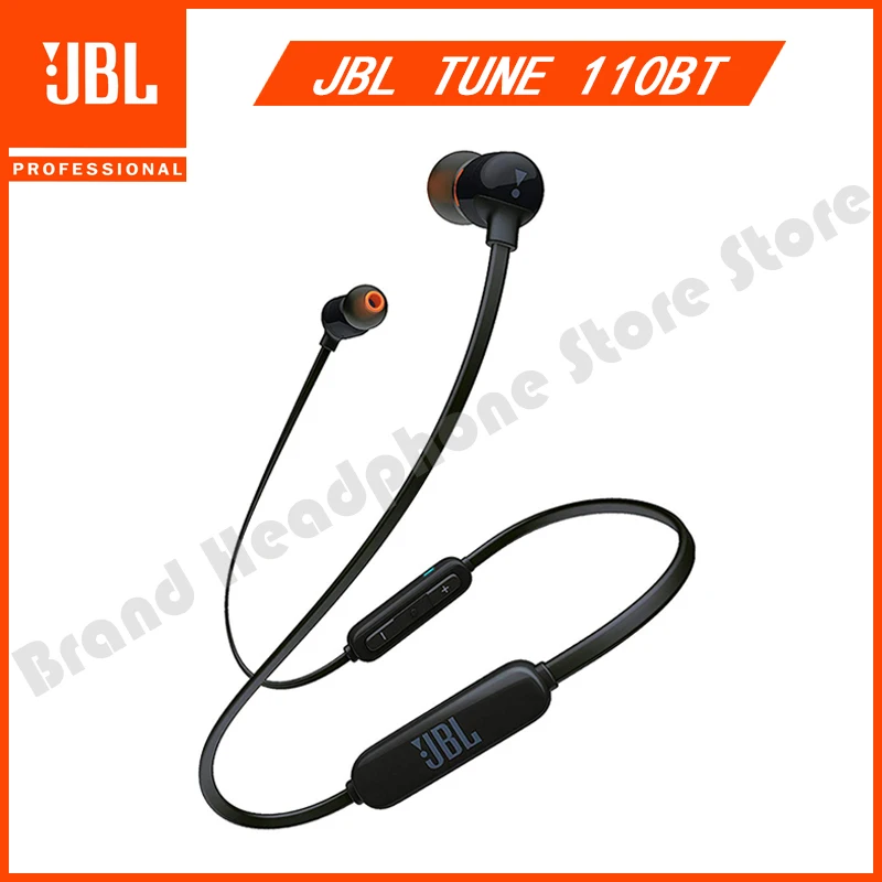 

Original JBL TUNE T110BT Wireless Bluetooth Headphones Magnetic Sports Headset Music Earphones Support Handsfree Calls with Mic
