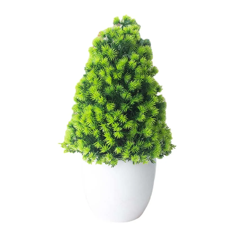 

Durable Plastic Simulation Christmas Tree Bonsai Small and Lively Home Decoration Perfect for Parties Weddings Offices Shops