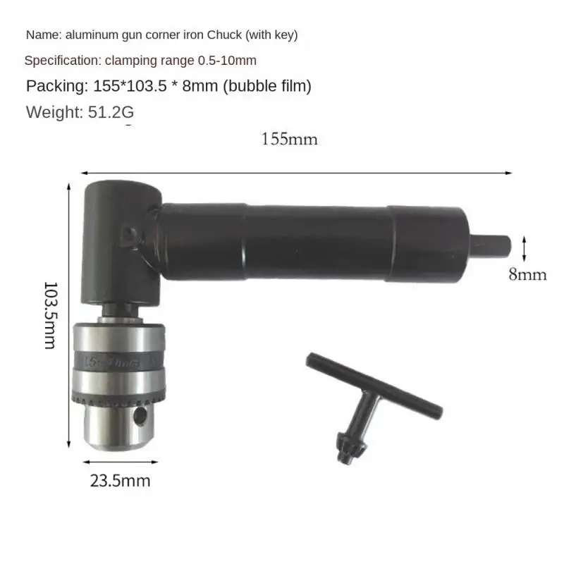 

90-degree Angler Adapter Turning Right-angle Electric Screwdriver Hand Electric Drill Turning Bit Screwing Corner Electric Drill