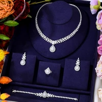 kellybola african jewelry sets bride earrings rings necklace bracelet 4pcs for women indian nigerian wedding jewelery set gift