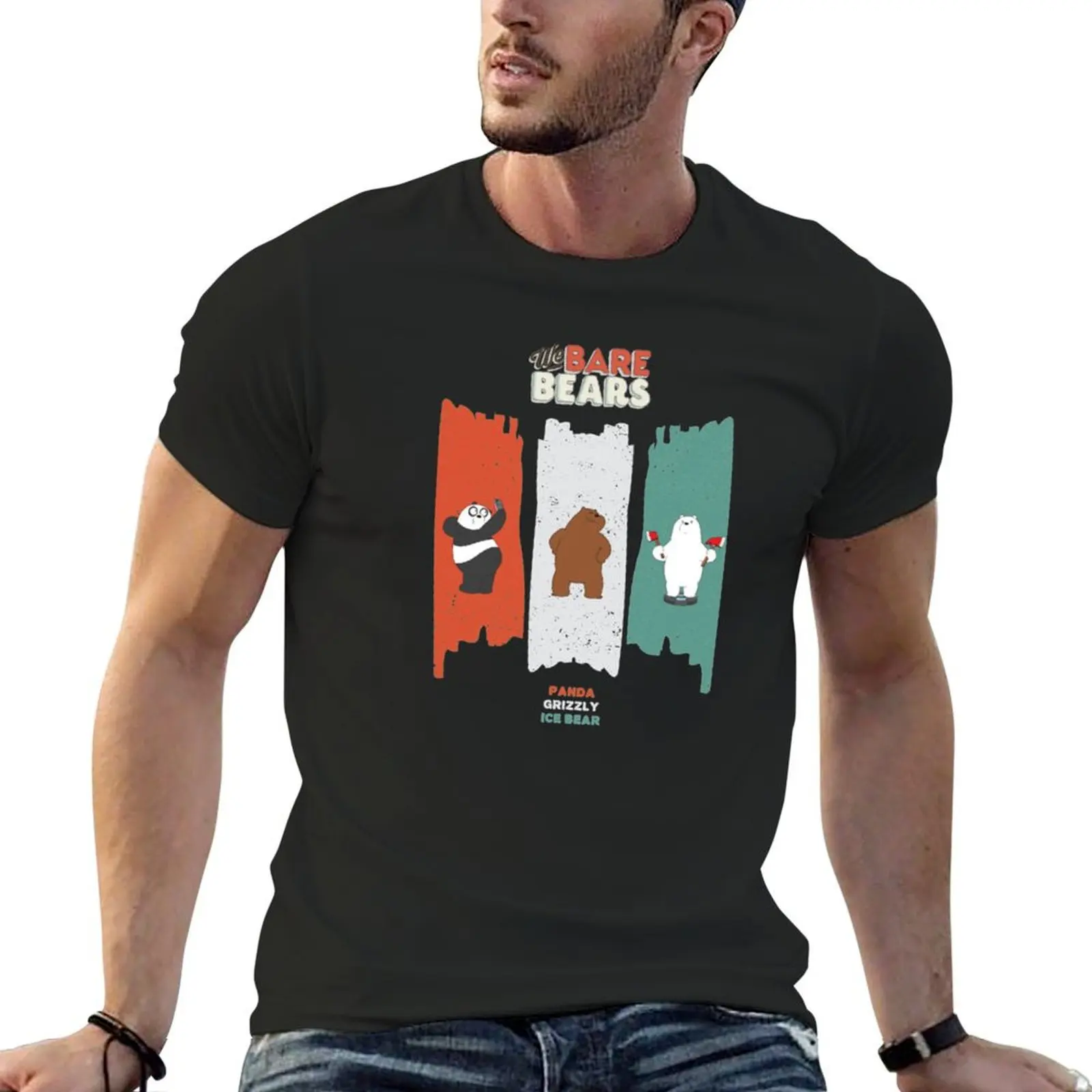 Цветные Футболки We B4re Be4rs корейские модные футболки для мужчин