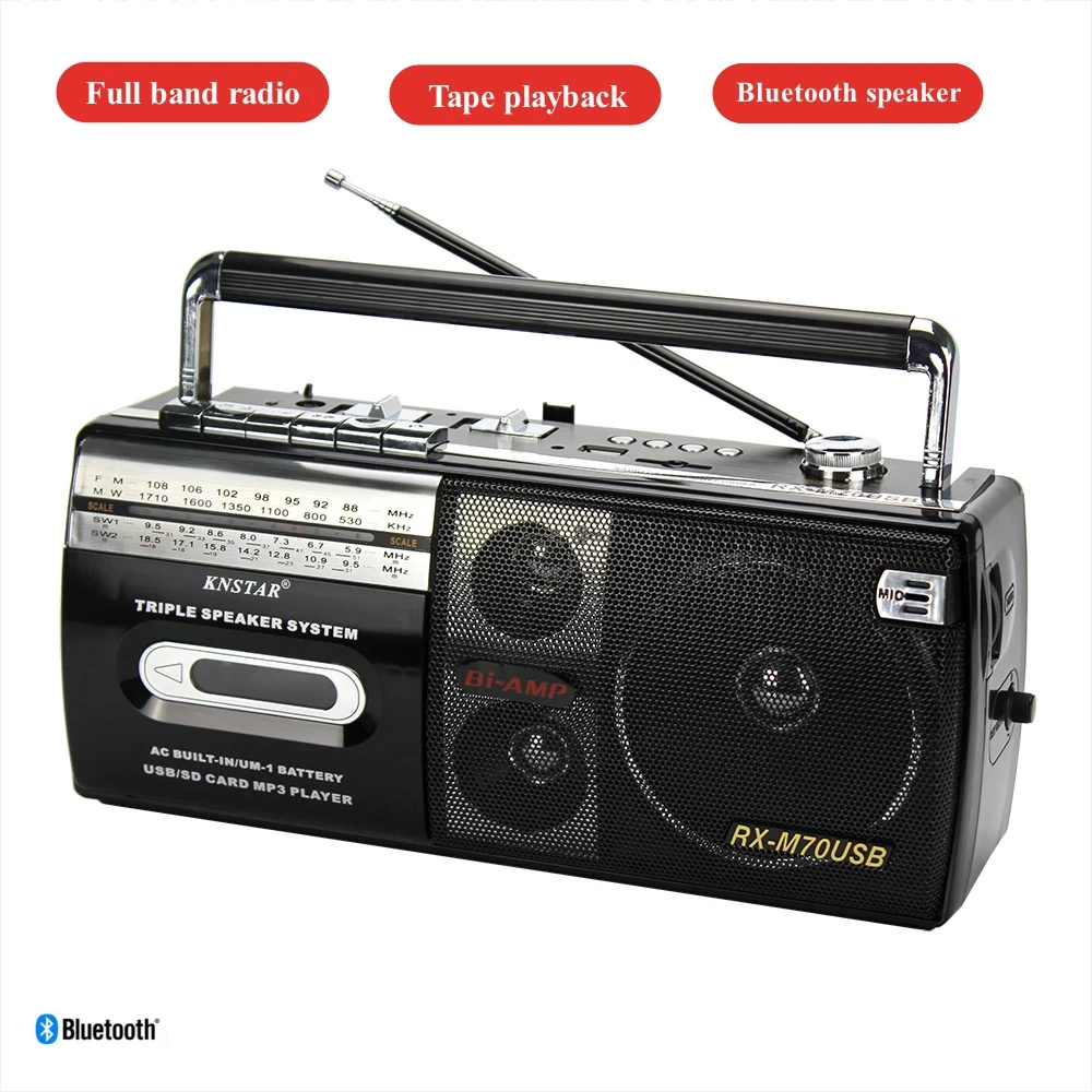 Magnetic Tape Player Fm/am/sw Multiband Radio Support Usb/sd