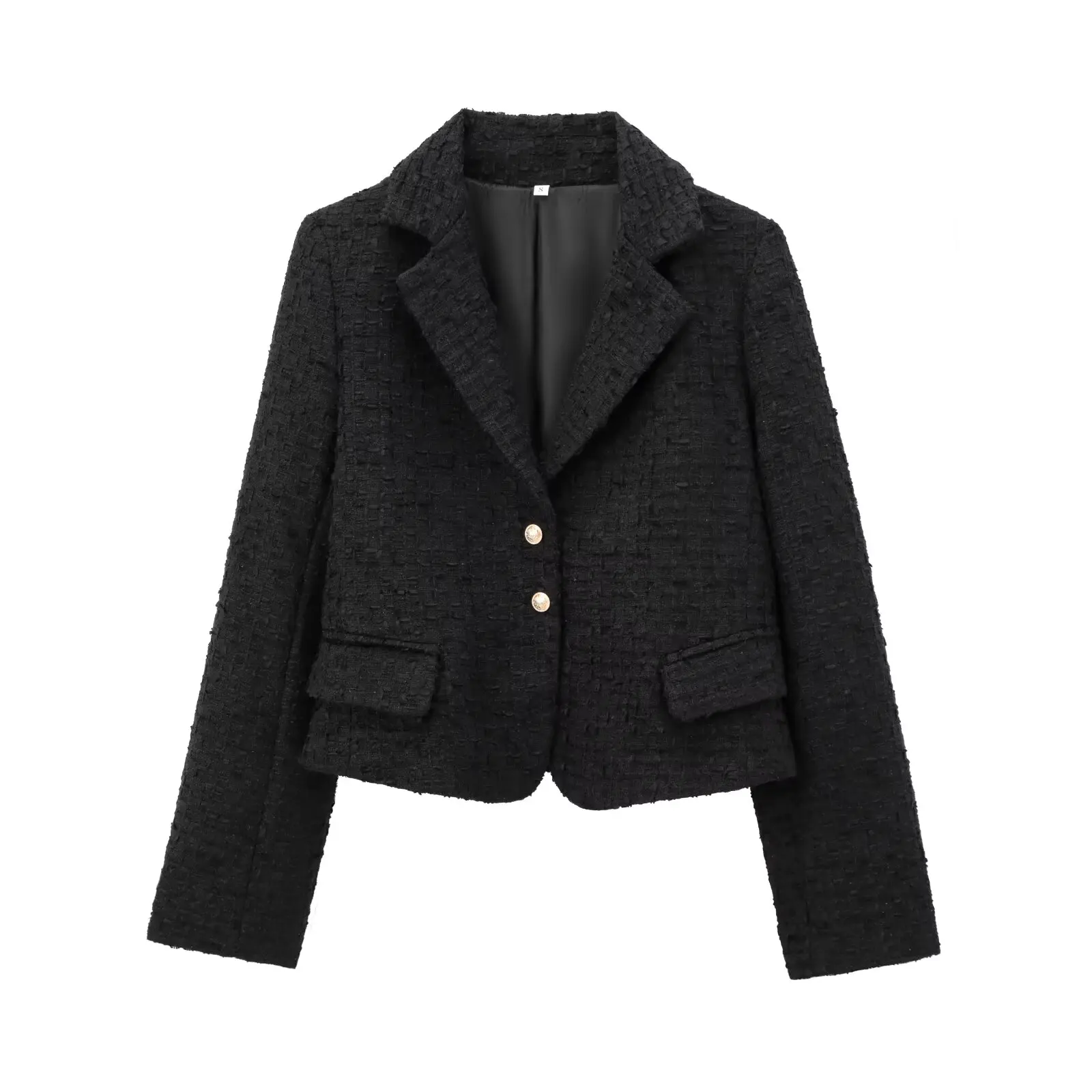 Универсальный однобортный текстурированный пиджак с лацканами в европейском и