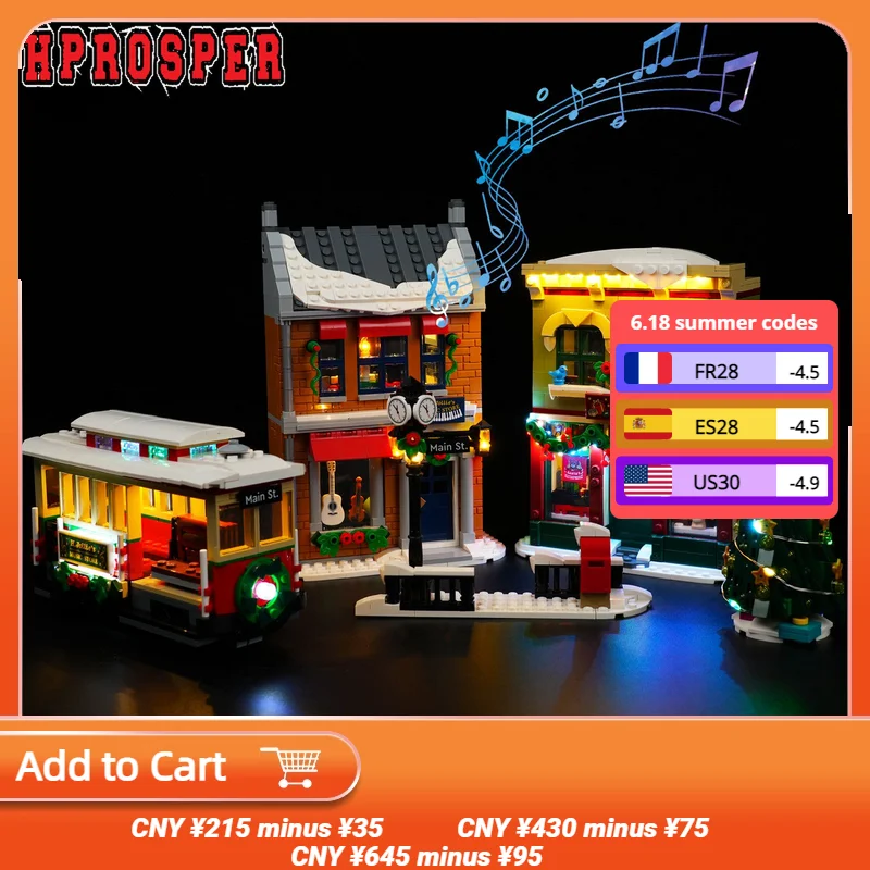 

Hprosper светодиодный для 10308 праздничного основного уличного освещения, игрушек «сделай сам», лампа + USB-кабель питания (не включает модель)