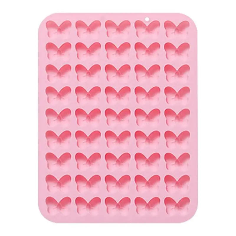 

Bowknot Chocolate Mold Silicone Cake Mold For Bow Shape Silicone Cake Mold For Sugar Craft Bow Shape Molds 45-Cavity DIY Crafts