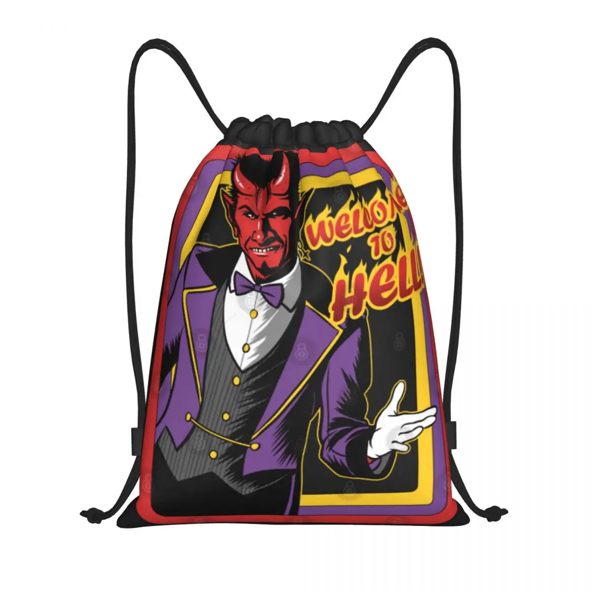 

Welcome Hell 11 Backpack Funny Drawstring Backpack Drawstring Bags Gym Bag Funny Korean style Cozy