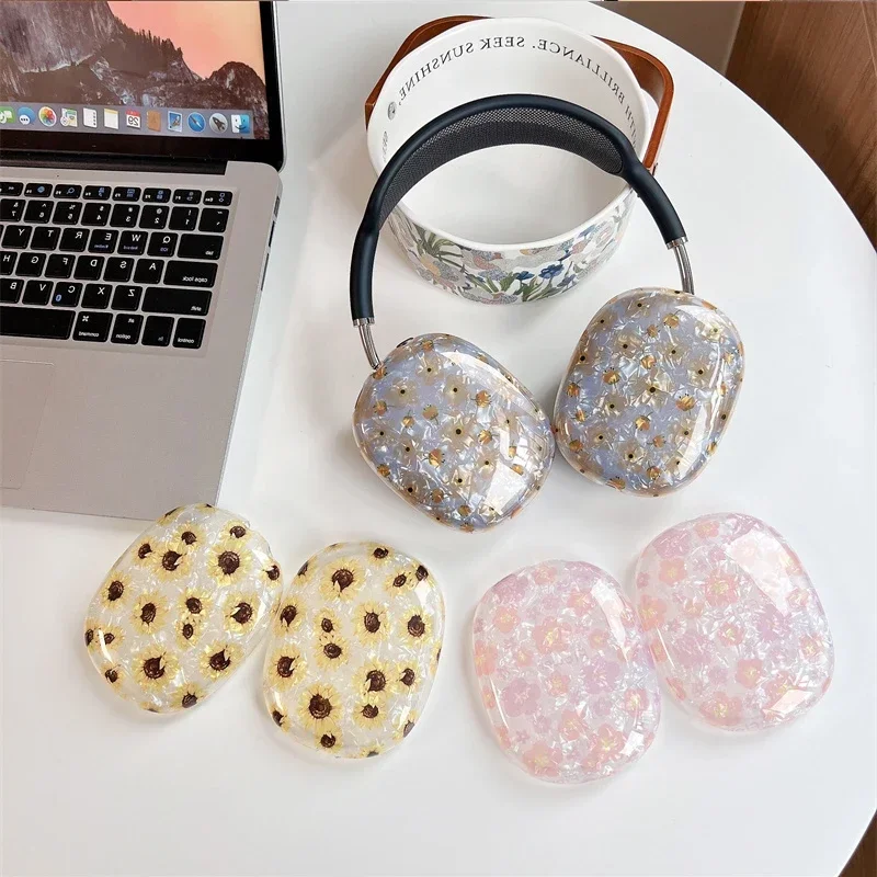 Фото Модный крутой защитный чехол для наушников Apple Airpods Max, прозрачный чехол из ТПУ для наушников Airpods Max Decor, красочная гарнитура №2