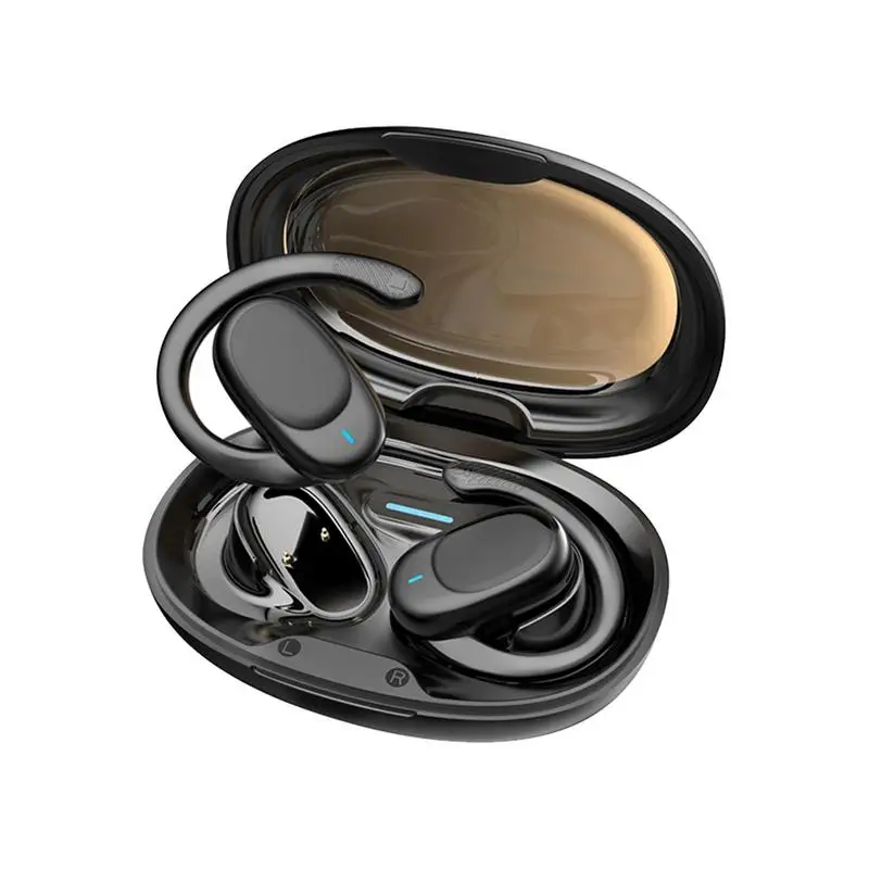 

Bone Conducting Ear Phones Wireless 5.3 Open Ear Headphones 120H Standby Time Sweat Resistant Earphones Sports Headset With Case