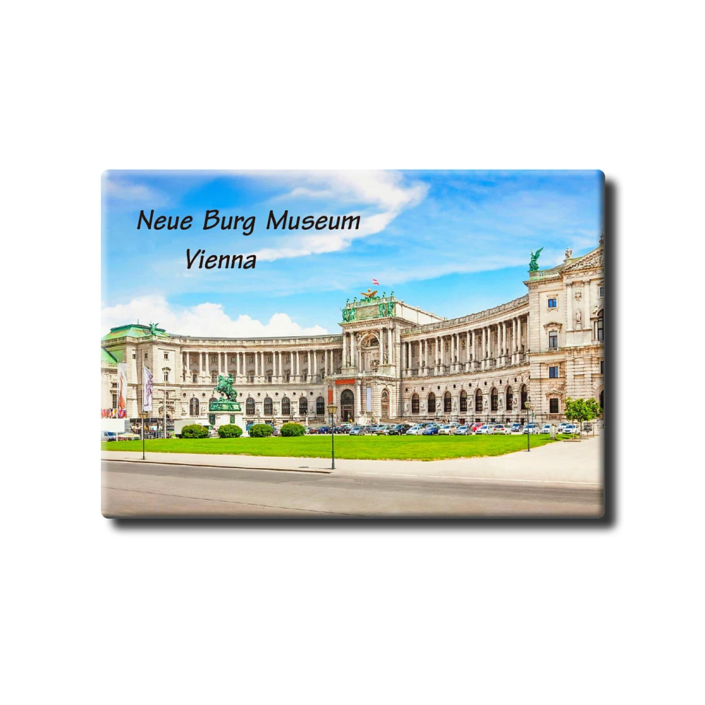 

Austria Vienna " Nuenburg Museum" Tourist Souvenir Tinplate Magnetic Refrigerator Sticker Rigid Creative Home Decoration 27224