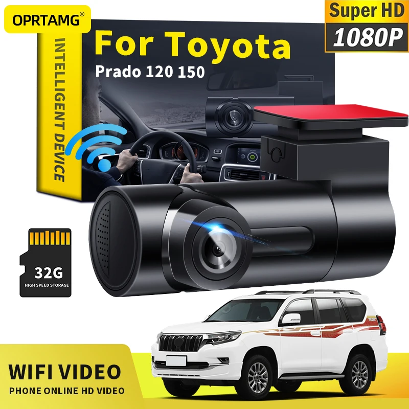 

OPRTAMG Car Dashcam Car DVR MSC 1080P HD Camera WiFi dash cam For Toyota Prado 150 120 90 Land Cruiser 200 100 80 2002-2022