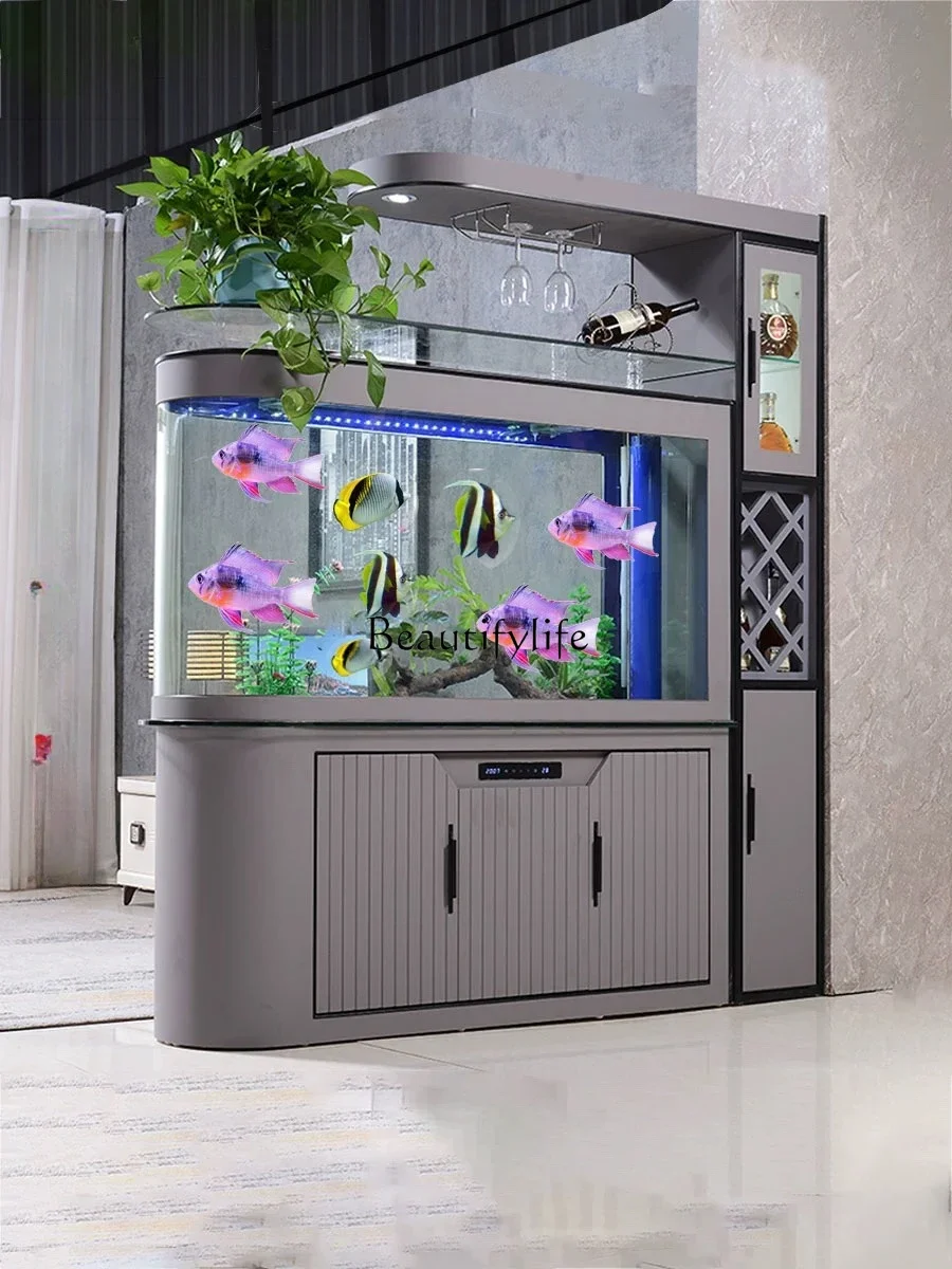 Аквариумный рыбный шар квадратный винный шкаф перегородка большой и средний