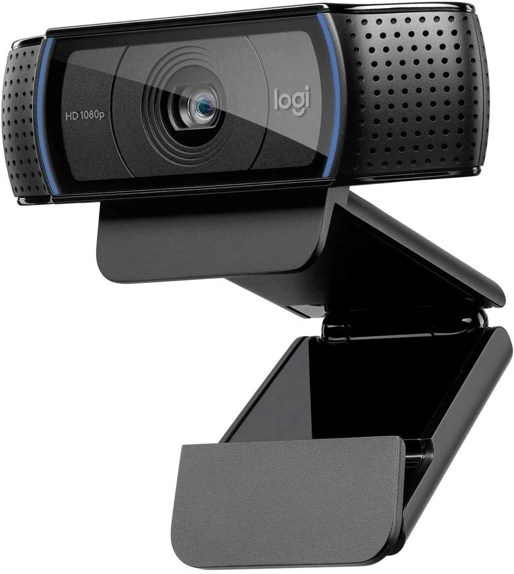 

C920 HD Pro Webcam, Full HD 1080p/30fps Video Calling, Clear Stereo Audio, HD Light Correction, Works with Skype, Zoom,