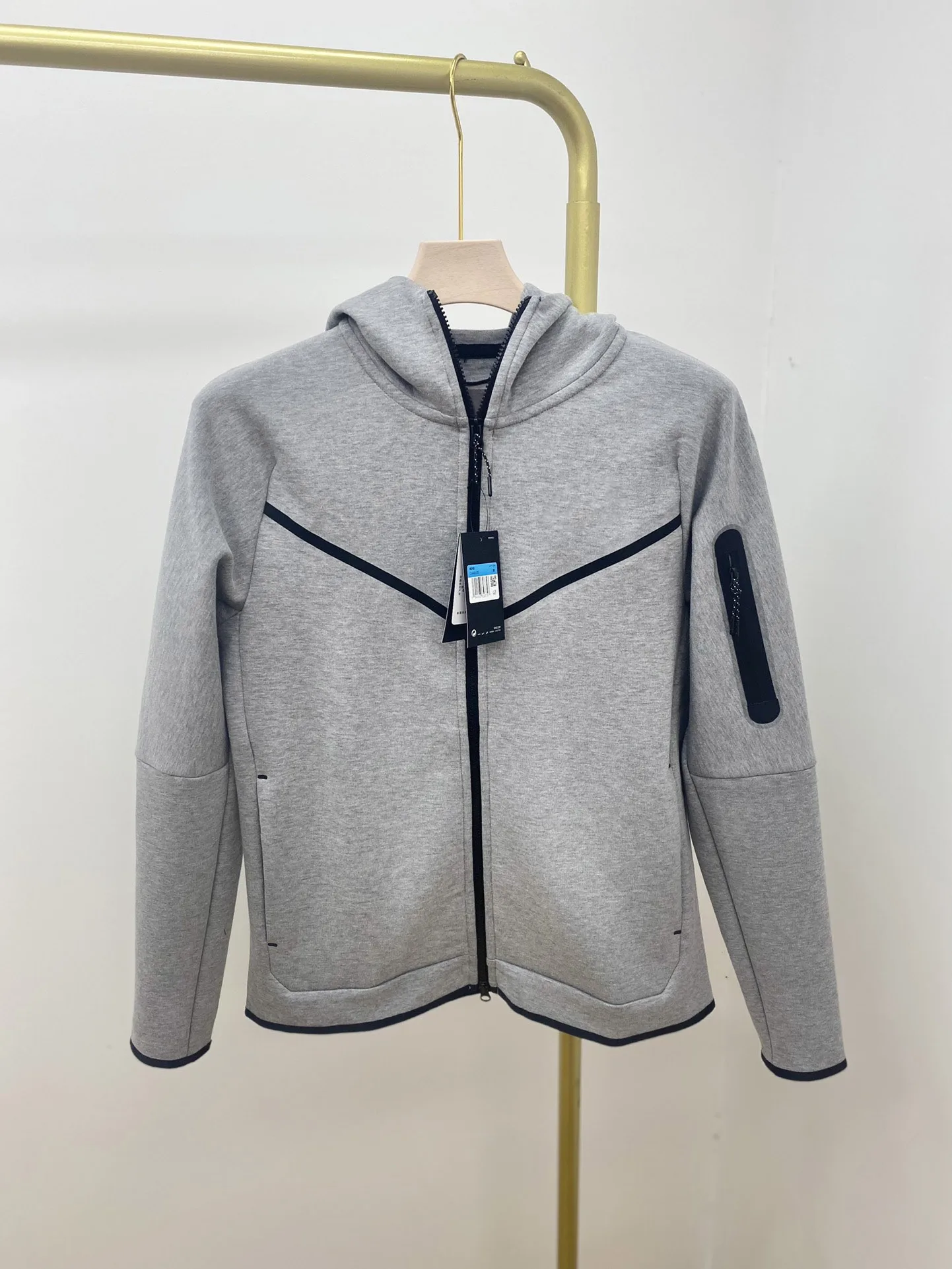 Мужская хлопковая куртка с капюшоном Повседневная Толстовка для пар весна-осень