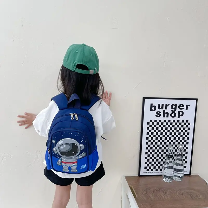 Kindergarten Schoolbag Fashion All-match Toddler Backpack Cute Western Bag for Boys Girls Travel Lightweight Backpack School Bag