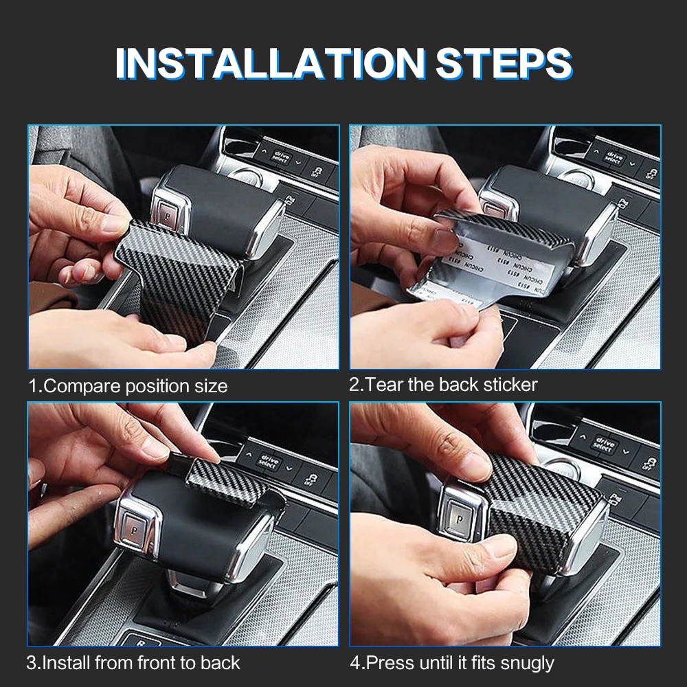 1X чехол для рычага переключения передач Trim автомобильные аксессуары AUDI A4 B8 B9 A5 A6 C5