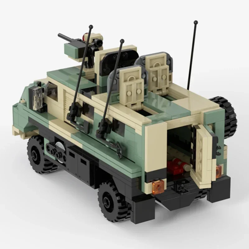 Конструктор Moc военная модель конструктор военного перевозчика модульные блоки