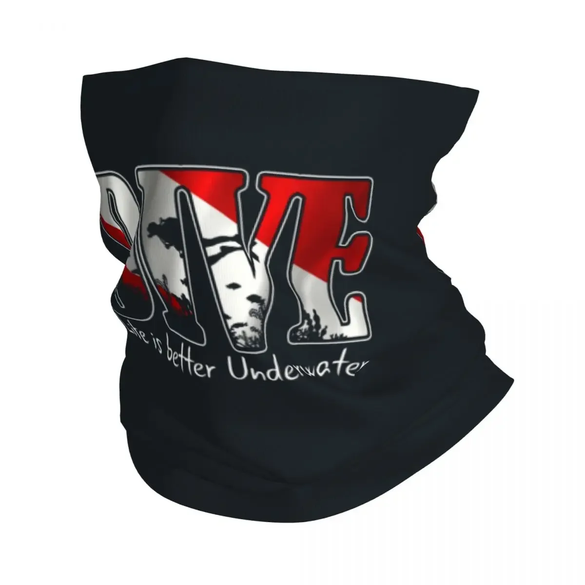 Бандана для подводного плавания зимняя Шейная теплая Мужская ветрозащитная