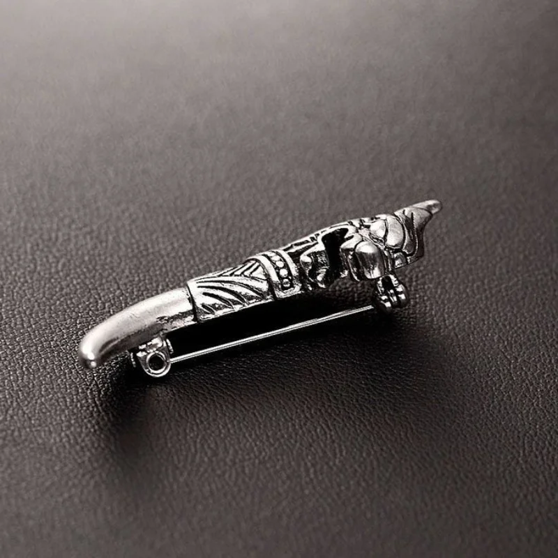 1 шт. Персонализированная ретро брошь в стиле хип-хоп с зубами волка значок модные